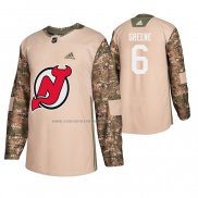 Camiseta Hockey New Jersey Devils Andy Greene Veterans Day Camuflaje