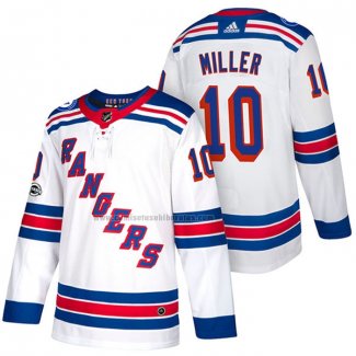 Camiseta Hockey New York Rangers J.t. Miller Autentico Segunda 2018 Blanco