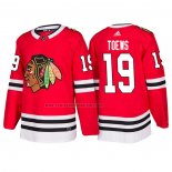 Camiseta Hockey Nino Chicago Blackhawks Jonathan Toews 2018 Primera Rojo