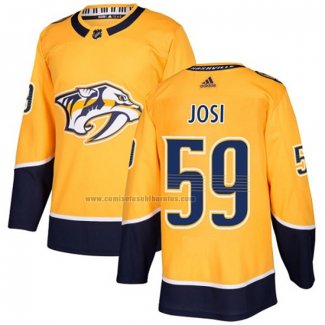 Camiseta Hockey Nino Nashville Predators Roman Josi Primera Autentico Amarillo