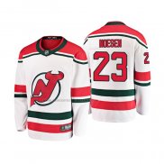 Camiseta Hockey Nino New Jersey Devils Stefan Noesen Alterno Breakaway Blanco