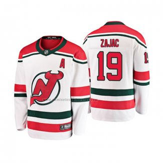 Camiseta Hockey Nino New Jersey Devils Travis Zajac Alterno Breakaway Blanco