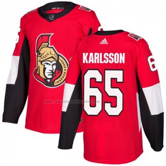 Camiseta Hockey Nino Ottawa Senators Erik Karlsson Primera Autentico Rojo