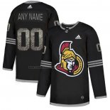 Camiseta Hockey Ottawa Senators Personalizada Black Shadow Negro2