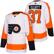 Camiseta Hockey Philadelphia Flyers Brian Elliott Autentico Segunda 2018 Blanco