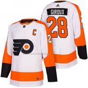 Camiseta Hockey Philadelphia Flyers Claude Giroux Autentico Segunda 2018 Blanco