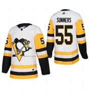 Camiseta Hockey Pittsburgh Penguins Chris Summers Segunda Autentico Jugador Blanco