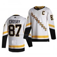 Camiseta Hockey Pittsburgh Penguins Crosby Blanco