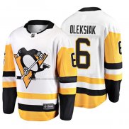 Camiseta Hockey Pittsburgh Penguins Jamie Oleksiak 2019 Segunda Breakaway Blanco