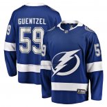 Camiseta Hockey Tampa Bay Lightning Jake Guentzel Primera Premier Breakaway Azul