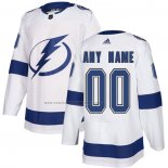 Camiseta Hockey Tampa Bay Lightning Personalizada Segunda Blanco