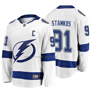 Camiseta Hockey Tampa Bay Lightning Steven Stamkos 2019 Segunda Breakaway Blanco