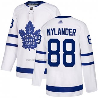 Camiseta Hockey Toronto Maple Leafs William Nylander Road Autentico Blanco