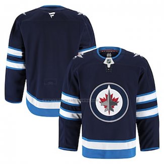 Camiseta Hockey Winnipeg Jets Primera Autentico Pro Azul1