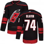 Camiseta Hockey Carolina Hurricanes Jaccob Slavin Autentico Alterno Negro