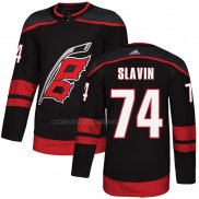 Camiseta Hockey Carolina Hurricanes Jaccob Slavin Autentico Alterno Negro