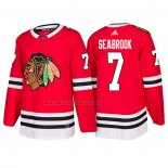 Camiseta Hockey Chicago Blackhawks Brent Seabrook Primera 2018 Rojo