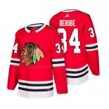 Camiseta Hockey Chicago Blackhawks J.f. Berube Primera Autentico 2018 Rojo