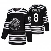 Camiseta Hockey Chicago Blackhawks Nick Schmaltz 2019 Winter Classic Negro