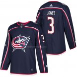 Camiseta Hockey Columbus Blue Jackets Seth Jones Autentico Primera 2018 Azul