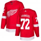 Camiseta Hockey Detroit Red Wings Andreas Athanasiou Primera Autentico Rojo