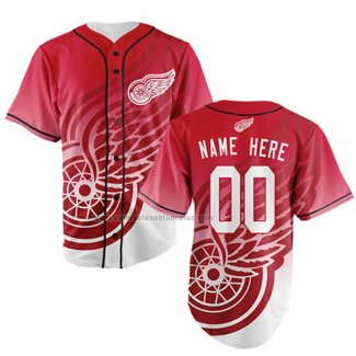 Camiseta Hockey Detroit Red Wings Personalizada Rojo