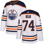 Camiseta Hockey Edmonton Oilers Ethan Bear Road Autentico Blanco