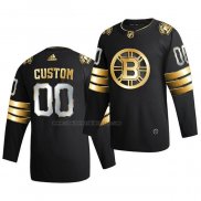 Camiseta Hockey Golden Edition Boston Bruins Personalizada Limited Autentico 2020-21 Negro