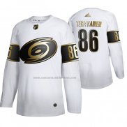 Camiseta Hockey Golden Edition Carolina Hurricanes Teuvo Teravainen Autentico Blanco