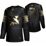 Camiseta Hockey Golden Edition Pittsburgh Penguins Brent Burns Autentico Negro