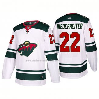 Camiseta Hockey Minnesota Wild Niederreiter Segunda 2017-2018 Blanco