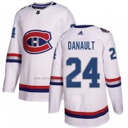 Camiseta Hockey Montreal Canadiens Phillip Danault Autentico 2017 100 Classic Blanco