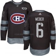 Camiseta Hockey Montreal Canadiens Shea Weber 1917-2017 100th Aniversario Negro