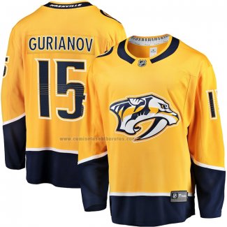 Camiseta Hockey Nashville Predators Denis Gurianov Primera Breakaway Oro