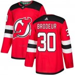 Camiseta Hockey New Jersey Devils Martin Brodeur Primera Autentico Rojo