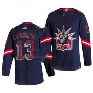 Camiseta Hockey New York Rangers Lafreniere Azul