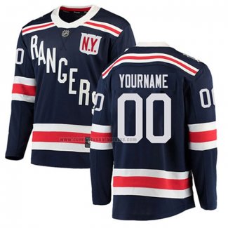 Camiseta Hockey New York Rangers Personalizada Autentico Classic 2018 Azul