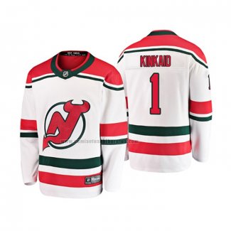 Camiseta Hockey Nino New Jersey Devils Keith Kinkaid Alterno Breakaway Blanco