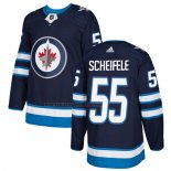 Camiseta Hockey Nino Winnipeg Jets Mark Scheifele Primera Autentico Azul