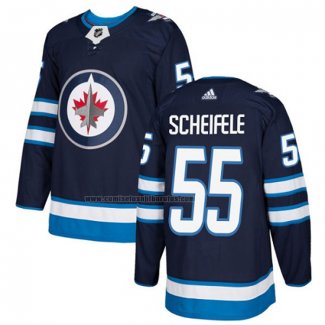 Camiseta Hockey Nino Winnipeg Jets Mark Scheifele Primera Autentico Azul