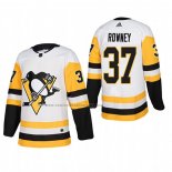 Camiseta Hockey Pittsburgh Penguins Carter Rowney Segunda Autentico Jugador Blanco