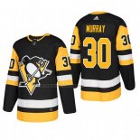 Camiseta Hockey Pittsburgh Penguins Matt Murray Primera Autentico Jugador Negro