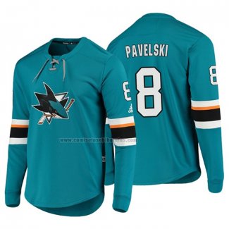 Camiseta Hockey San Jose Sharks Joe Pavelski Platinum Verde