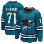 Camiseta Hockey San Jose Sharks Macklin Celebrini Primera Breakaway Verde