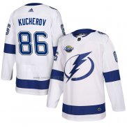 Camiseta Hockey Tampa Bay Lightning Nikita Kucherov 2018 Autentico Road Blanco