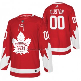 Camiseta Hockey Toronto Maple Leafs Personalizada Alterno Rojo