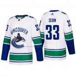 Camiseta Hockey Vancouver Canucks Henrik Sedin Segunda Premier 2017-2018 Blanco