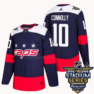 Camiseta Hockey Washington Capitals Brett Connolly 2018 Stadium Series Autentico Azul