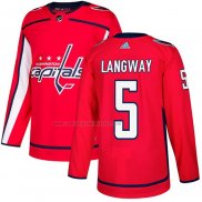 Camiseta Hockey Washington Capitals Rod Langway Primera Autentico Rojo