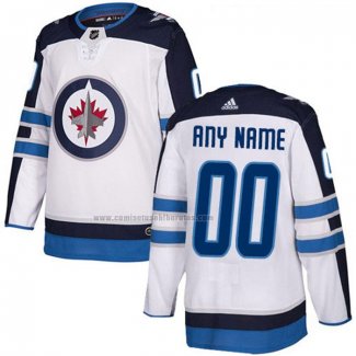 Camiseta Hockey Winnipeg Jets Personalizada Segunda Blanco